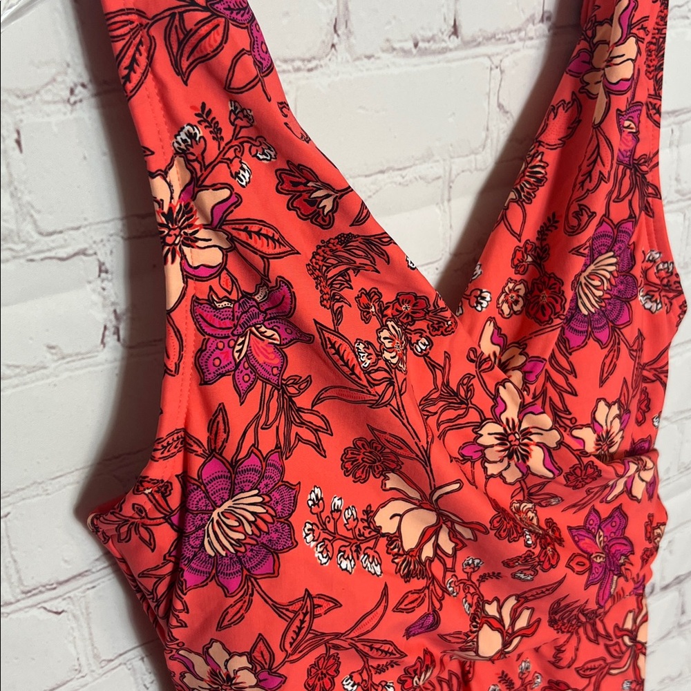 Lands' End Floral Print Swim Dress - Picture 4 of 14